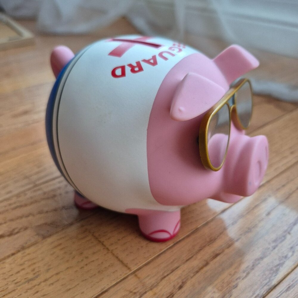 Old Navy Piggy Bank 2014 Lifeguard Collectible PVC